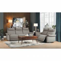 9819TP-2PWH+3PWH Power Double Reclining Sofa and Love Seat with Power Headrests Linette