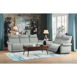 9819CE-2PWH+3PWH Power Double Reclining Sofa and Love Seat with Power Headrests Linette
