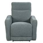 9804DV-1PWH Power Lay Flat Reclining Chair with Power Headrest and USB Port Edition