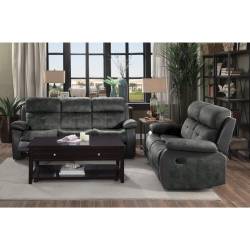 9801GY-2+3 Double Reclining Sofa and Love Seat Acadia