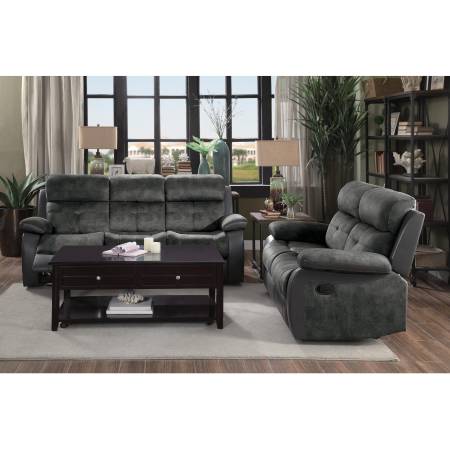 9801GY-2+3 Double Reclining Sofa and Love Seat Acadia