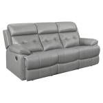 9529GRY-3 Double Reclining Sofa Lambent