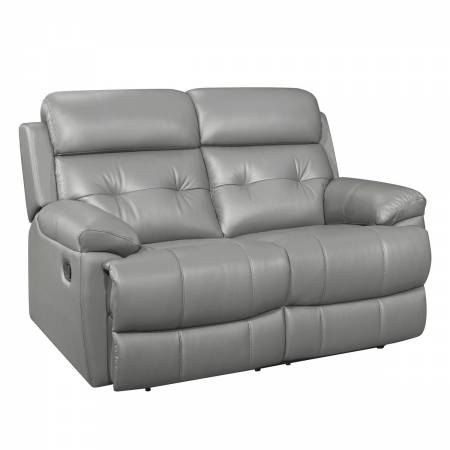 9529GRY-2 Double Reclining Love Seat Lambent