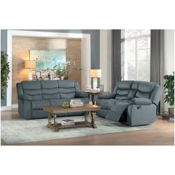 9526GY-2+3 Double Reclining Sofa and Love Seat Discus