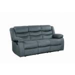 9526GY-3 Double Reclining Sofa Discus
