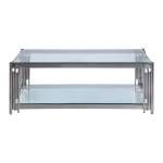 3645-30 Cocktail Table with Glass Top Porfirio