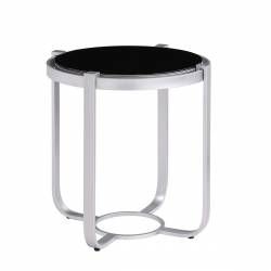 3635SV-04 Round End Table with Glass Insert Caracal