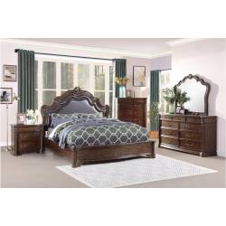 3618-CKGr Barbary California King Bedroom Set - Traditional Cherry