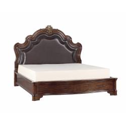 3618-1 Barbary Queen Bed - Traditional Cherry