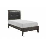 2145NP-T Edina Twin Bed - Brown-Gray