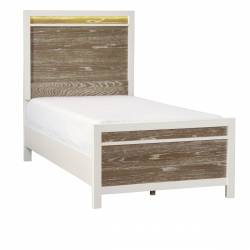 2056T-1* Twin Bed, LED Lighting Renly