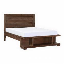 2055F-1* Full Platform Bed with Footboard Storage Wrangell