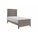 1902T-1 Waldorf Twin Bed - Gray Tone