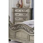 1824PG-9 Catalonia Chest - Traditional Platinum Gold Finish with Cherry Veneer