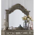 1824PG-6 Catalonia Mirror - Traditional Platinum Gold Finish with Cherry Veneer