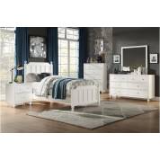 1803WT-1Gr Youth Bedroom Set, White Wellsummer