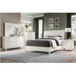 1730WW-CKGr Cotterill California King Bedroom Set - White Finish over Birch Veneer