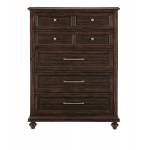 1689-9 Cardano Chest - Driftwood Charcoal over Acacia Solids and Veneers