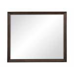 1689-6 Cardano Mirror - Driftwood Charcoal over Acacia Solids and Veneers