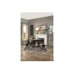 Cirrus Adjustable Round Dining Set - Weathered Gray