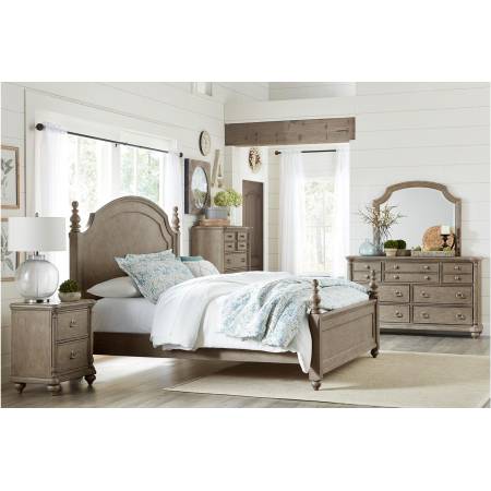 1688K-CKGr Grayling Downs California King Bedroom Set - Driftwood Gray