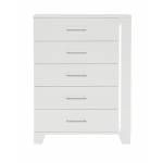 1678W-9 Kerren or Keren Chest with LED Lighting - White High Gloss