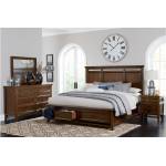 1649-QGr Frazier Park Queen Bedroom Set - Brown Cherry