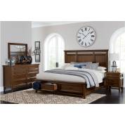 1649K-EKGr Frazier Park Eastern King Bedroom Set - Brown Cherry