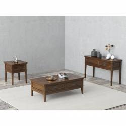 1649-04+05+30 End Table + Sofa Table + Cocktail Table With Functional Drawer Set Frazier Park