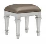 1646-14 Avondale Vanity Stool - Silver