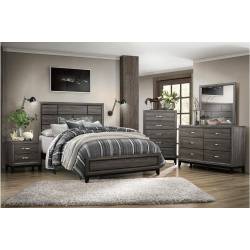 1645F-Gr Davi Full Bedroom Set - Gray