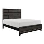 1645K-1CK Davi California King Bed - Gray
