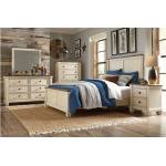 1626-CKGr Weaver California King Bedroom Set - Antique White