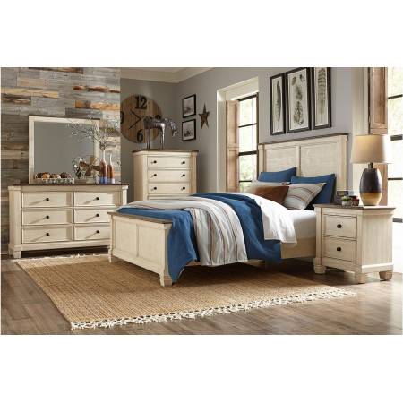1626-CKGr Weaver California King Bedroom Set - Antique White