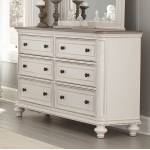 1624W-5 Baylesford Dresser - Antique White Rub-Through Finish