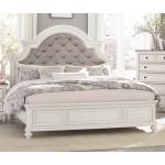 1624KW-1CK Baylesford California King Bed - Antique White Rub-Through Finish