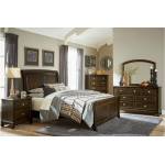 1615-Gr Queen Bedroom Set - Cherry Fostoria