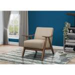 1138BR-1 Damala Accent Chair, Light Brown