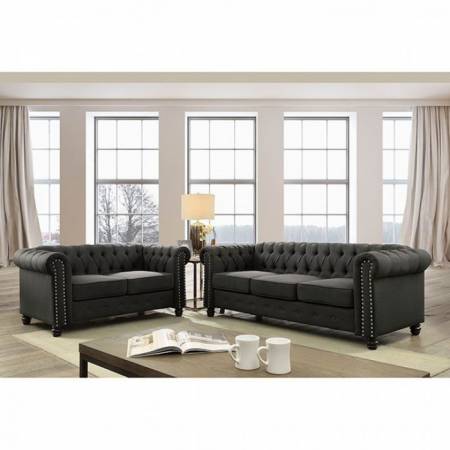 CM6342GY WINIFRED 2PC SETS SOFA + LOVE SEAT