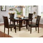 CM3152 MAEGAN I 5PC SETS ROUND DINING TABLE + 4 SIDE CHAIRS