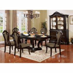 CM3878 ROSALINA 7PC SETS DINING TABLE + 4 SIDE CHAIRS + 2 ARM CHAIRS