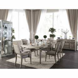 CM3239 XANDRA 7PC SETS DINING TABLE + 4 SIDE CHAIR + 2 Arm Chair
