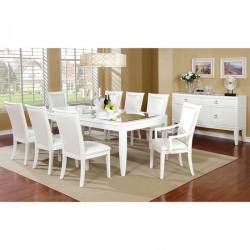 CM3396 MADELINE 9PC SETS DINING TABLE + 2 Arm Chair + 6 SIDE CHAIR