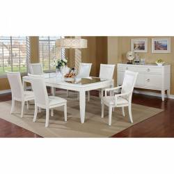 CM3396 MADELINE 7PC SETS DINING TABLE + 2 Arm Chair + 4 SIDE CHAIR