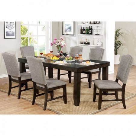 CM3911 TEAGAN 7PC SETS DINING TABLE + 6 SIDE CHAIR