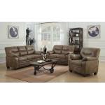 506562 Meagan Casual Brown Loveseat