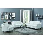 508634-S3 Freeport 3-Piece Living Room Set Snow White Black