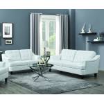 508634-S2 Freeport 2-Piece Living Room Set Snow White Black