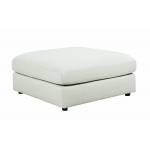 551323 Serene Upholstered Ottoman Beige
