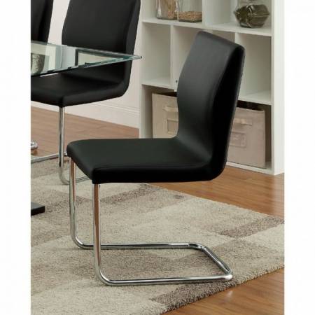 LODIA I SIDE CHAIR (2/BOX) CM3825BK-SC-2PK